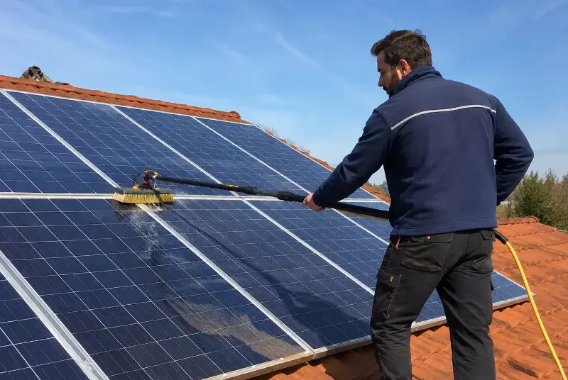 Nettoyage et entretien de panneaux solaires à Limeuil